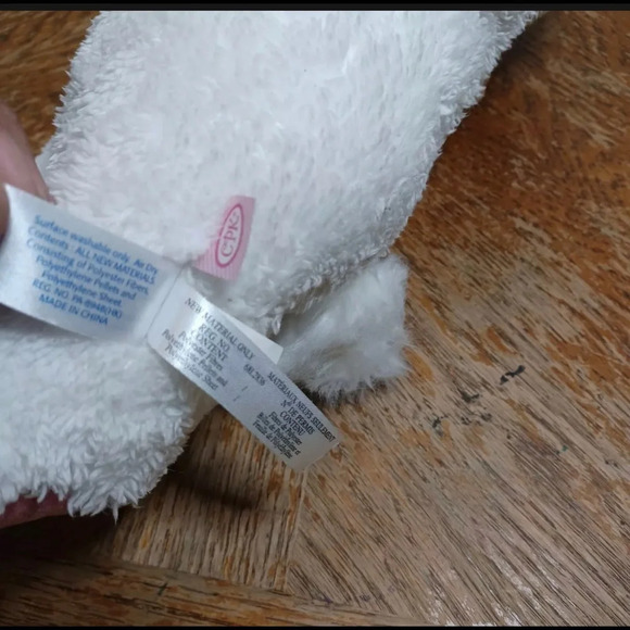 2006 Cabbage Patch Kids White Bunny Rabbit Pink Ears & Paws Blue Eyes 13”. - Picture 5 of 7